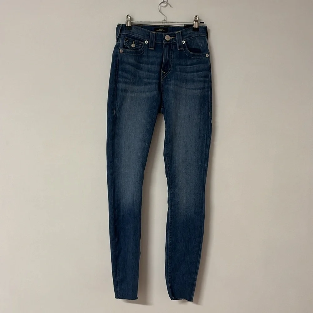 NWT Halle High Rise Super Skinny Dark Wash - Picture 5 of 11
